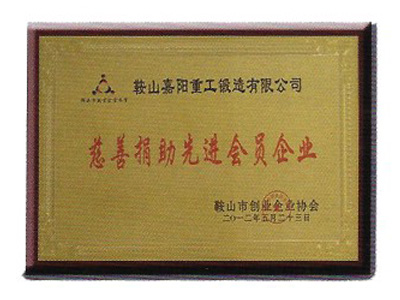 慈善捐助先進(jìn)會員企業(yè)